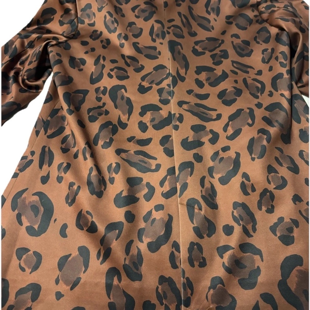 Isaac Mizrahi Brown Animal Print Blazer - Picture 8 of 8
